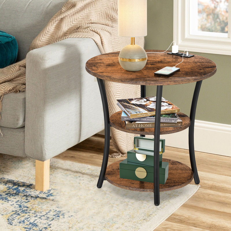 Living room end tables with usb ports discount